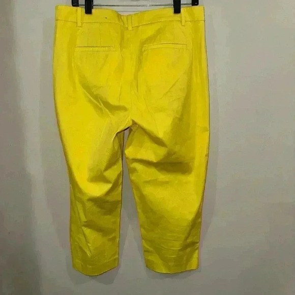 TALBOTS Perfect Skimmer Curvy Yellow Cropped Chino Pants Size 10P Petite - Picture 5 of 7